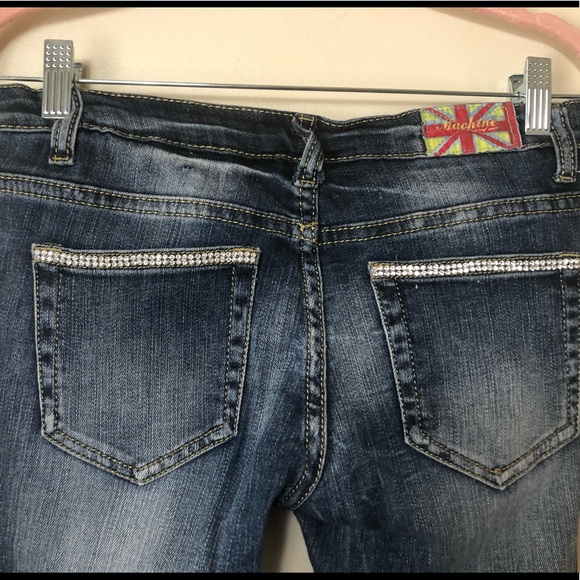 Machine Pour Neuf Mode Brand Studded Jeans Size 5 - Picture 6 of 9